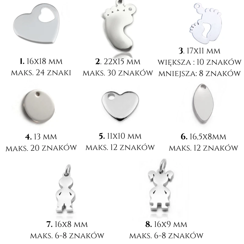 zawieszki do wyboru
