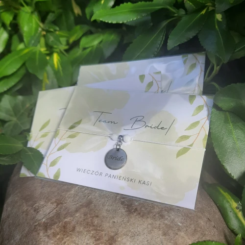 Bransoletki TEAM BRIDE - grawerowane, personalizowane bransoletki na wieczór panieński